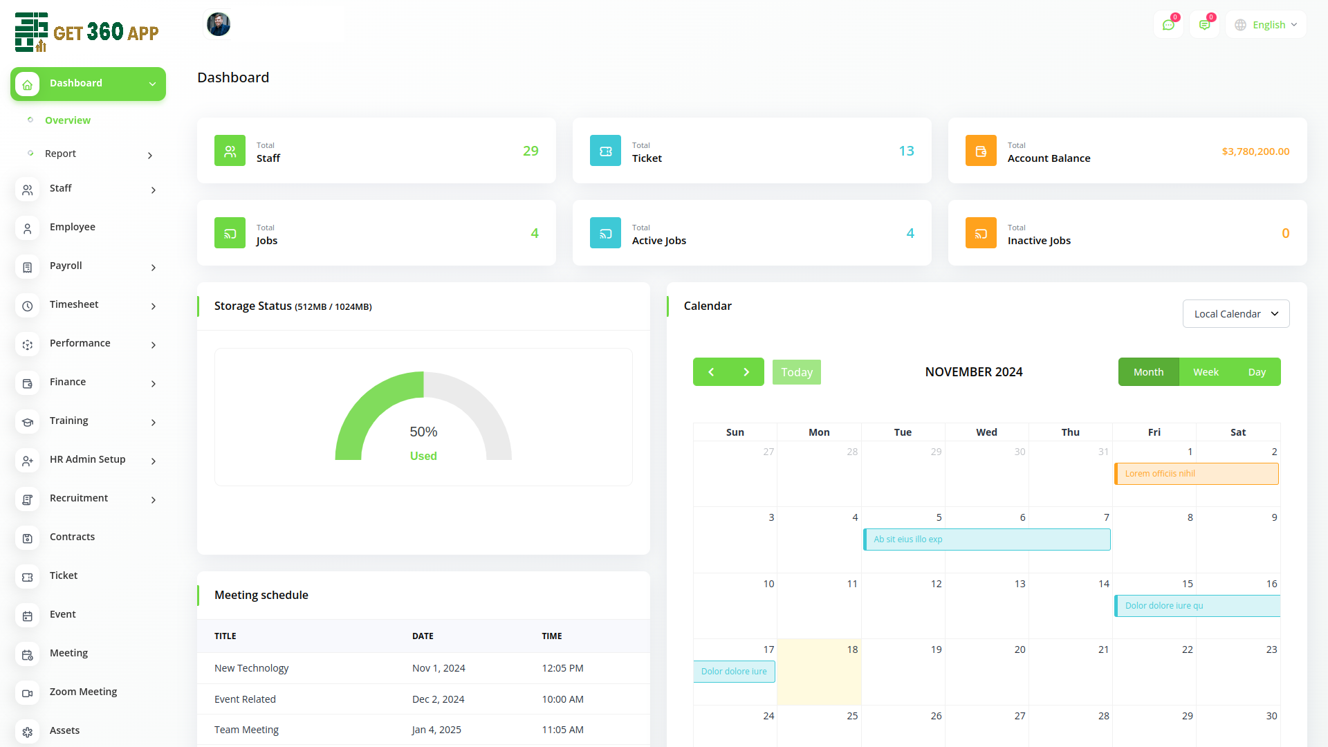 Dashboard